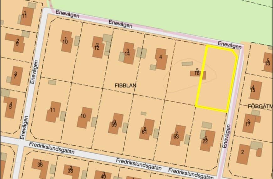 Enevägen – Tomt – Byggklar